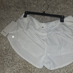 Lululemon Athletica White Athletic Shorts